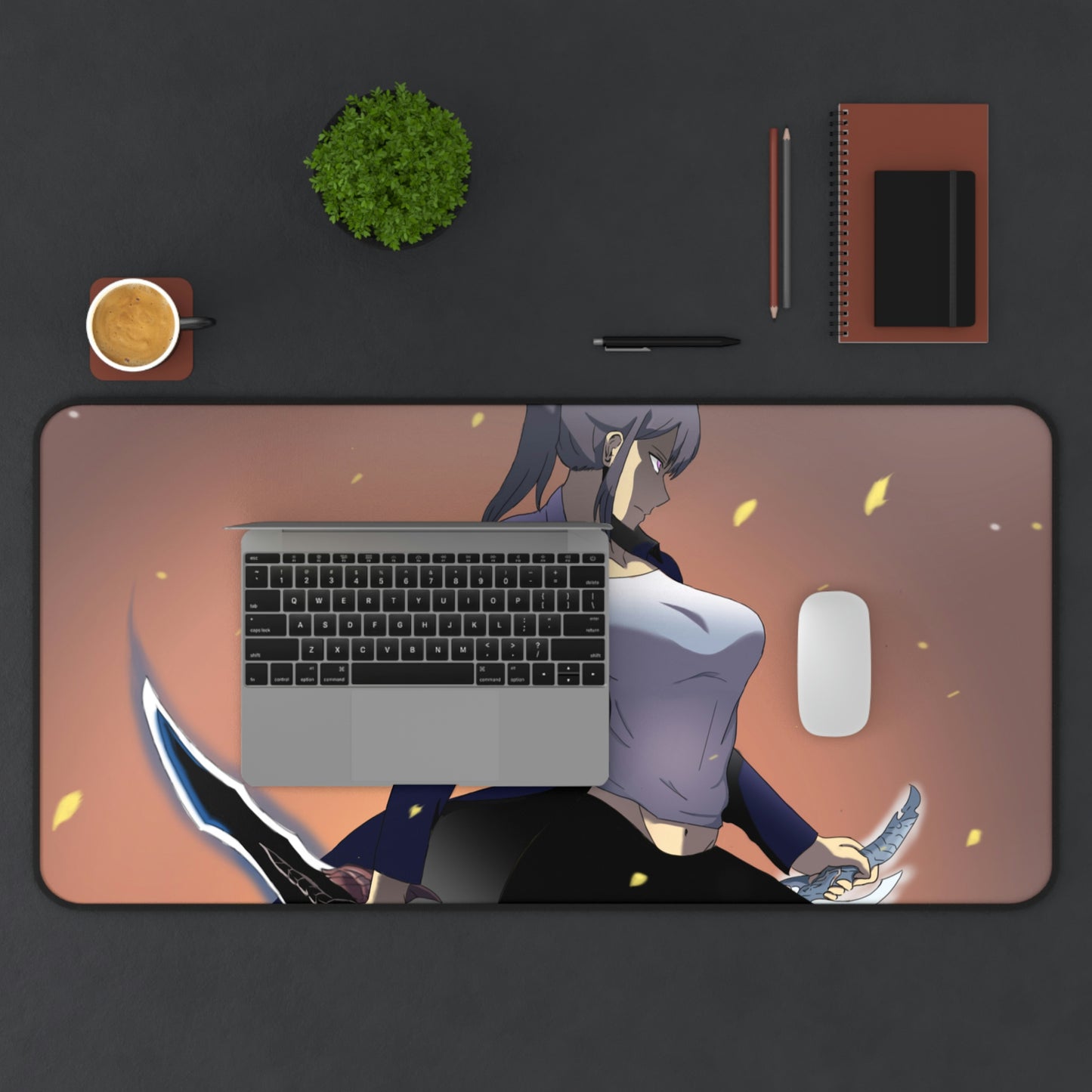 Solo Leveling Jin-ah the Hunter Gaming Mousepad - XXL Anime Desk Mat - Manhwa Desk Pad