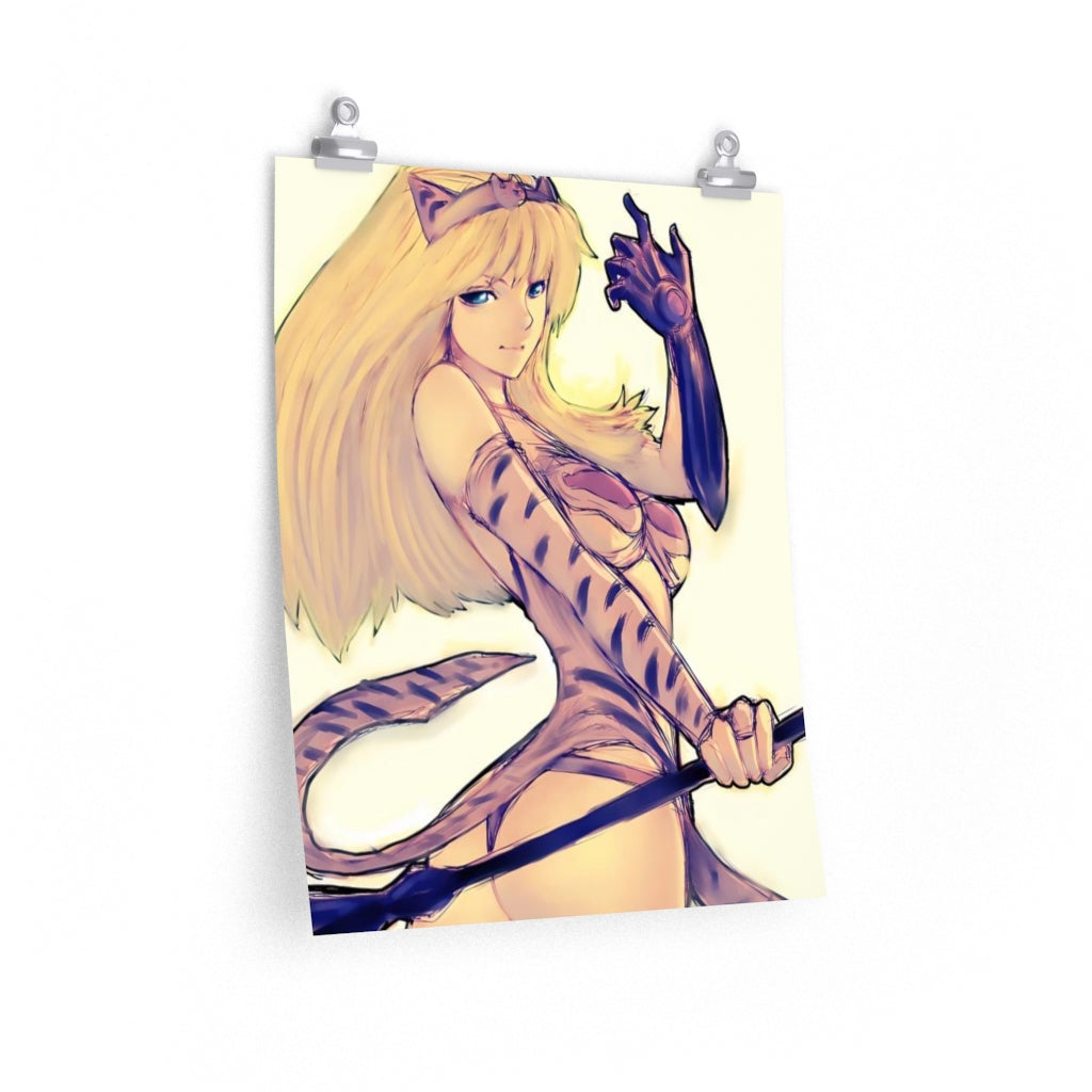 Elina And Elina Queen S Blade Poster - Lewd Premium Matte Vertical Poster - Adult Wall Art