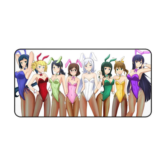 Gundam Mousepad - Bunny Waifus Desk Mat - Large Ecchi Mouse Pad