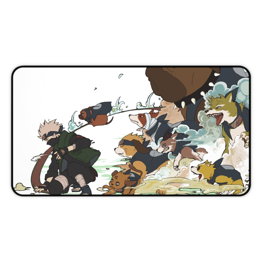 Kakashi dog team - Naruto Shippuden Anime Computer Mouse Pad / Desk Mat - The Mouse Pads Ninja 12" × 22" Home Decor