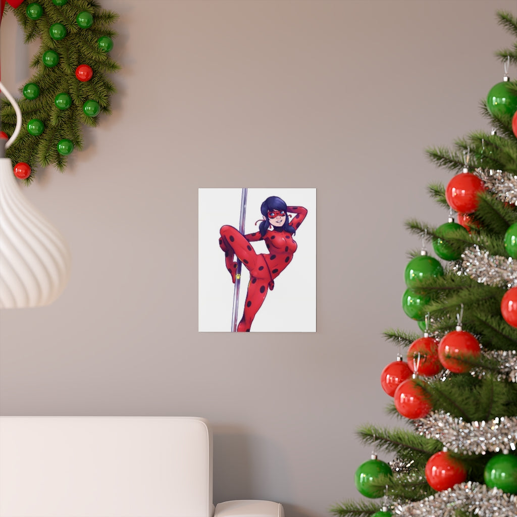 Miraculous Ladybug Sexy Pole Dance Poster - Lewd Premium Matte Vertical Poster - Adult Wall Art