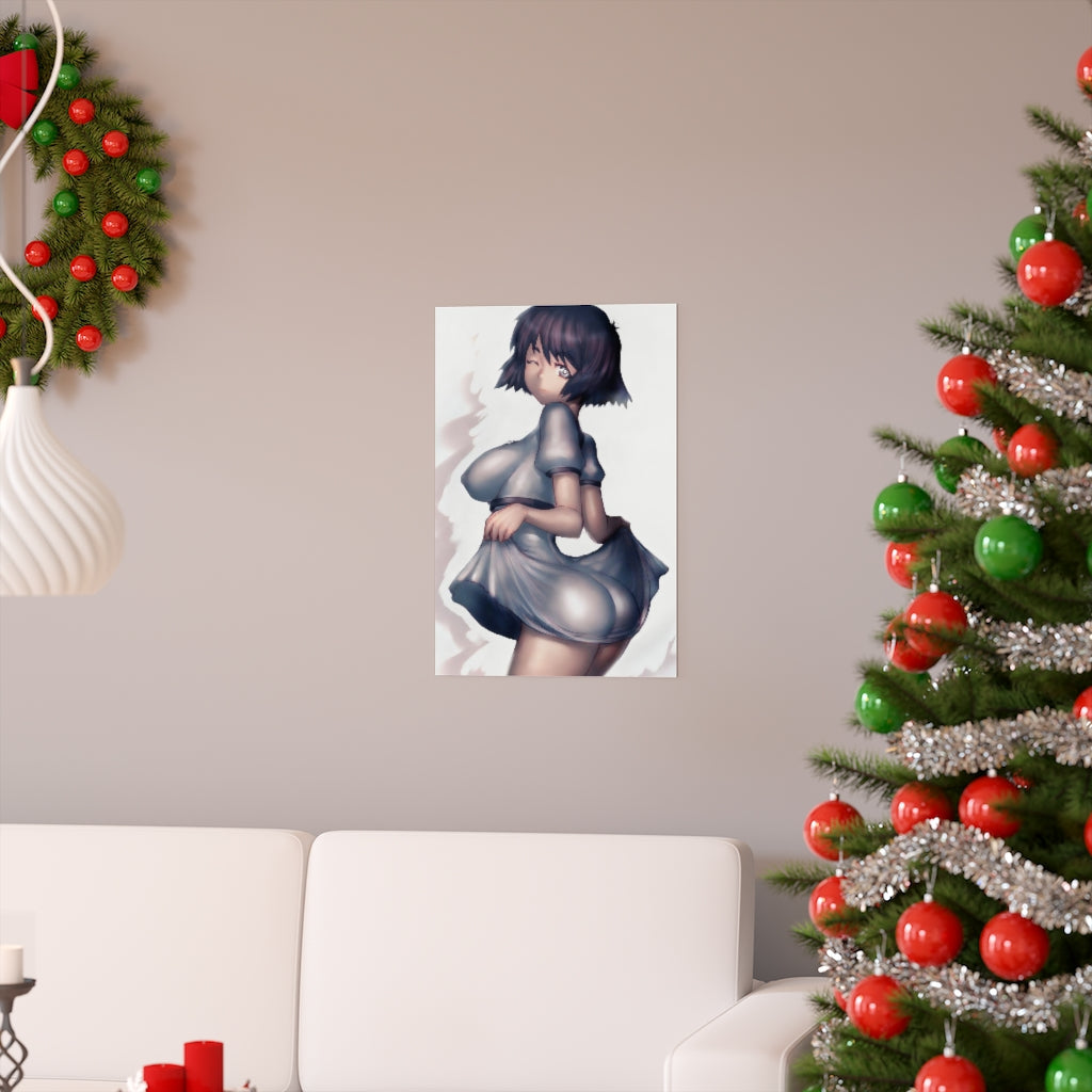 Shiina Mayuri Steins Gate Poster - Lewd Premium Matte Vertical Poster - Adult Wall Art