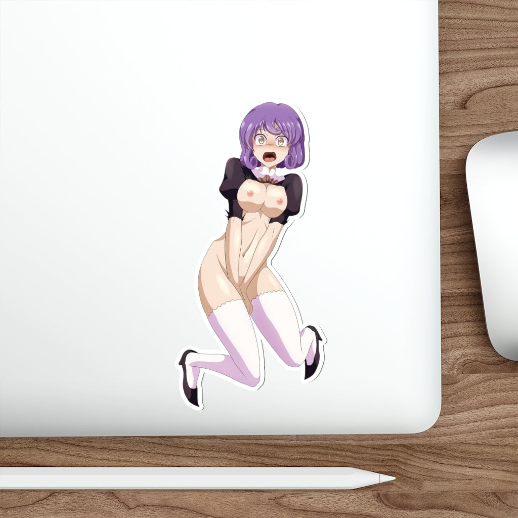 Agent Aika Nude Black Delmo Leader Waterproof Sticker -  Ecchi Vinyl Decal