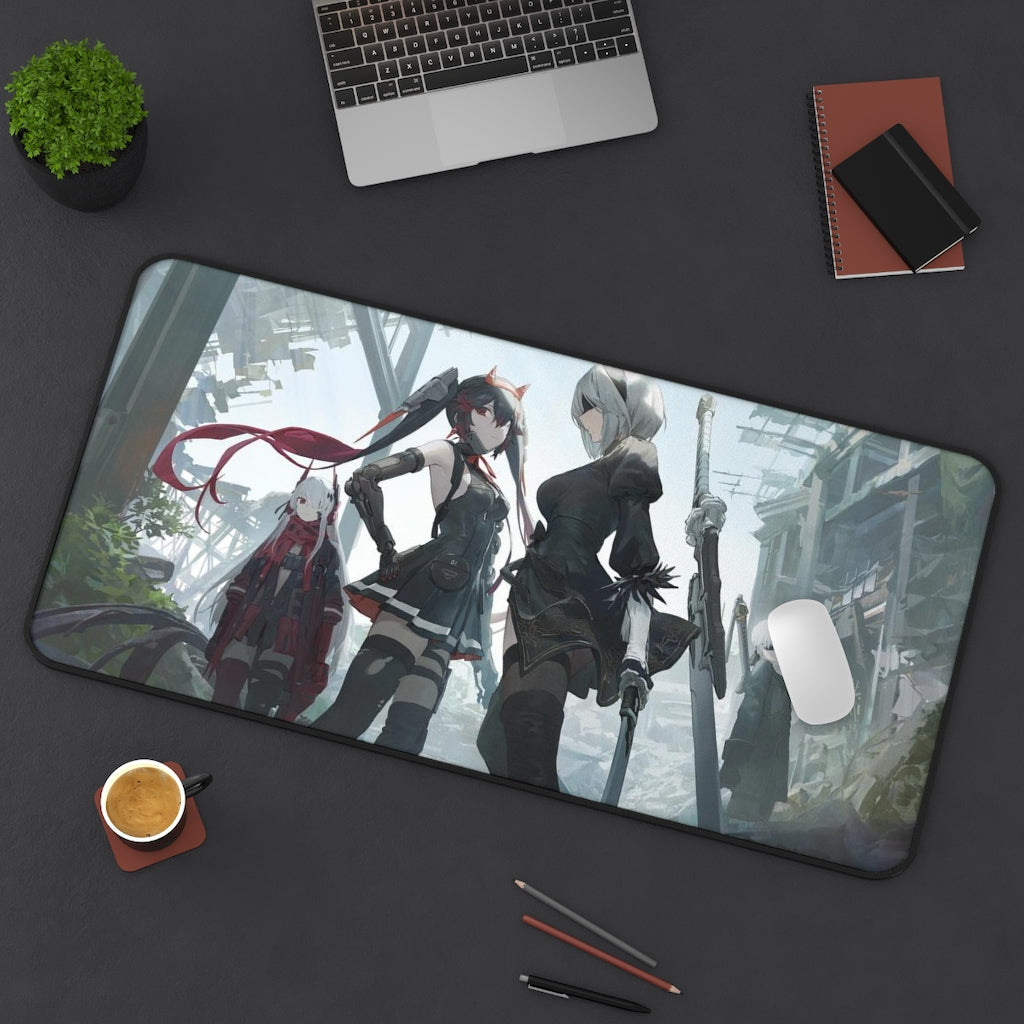 Nier Automata X Punishing Gray Raven Crossover Mousepad - Large Gaming Desk Mat - Gamer Playmat