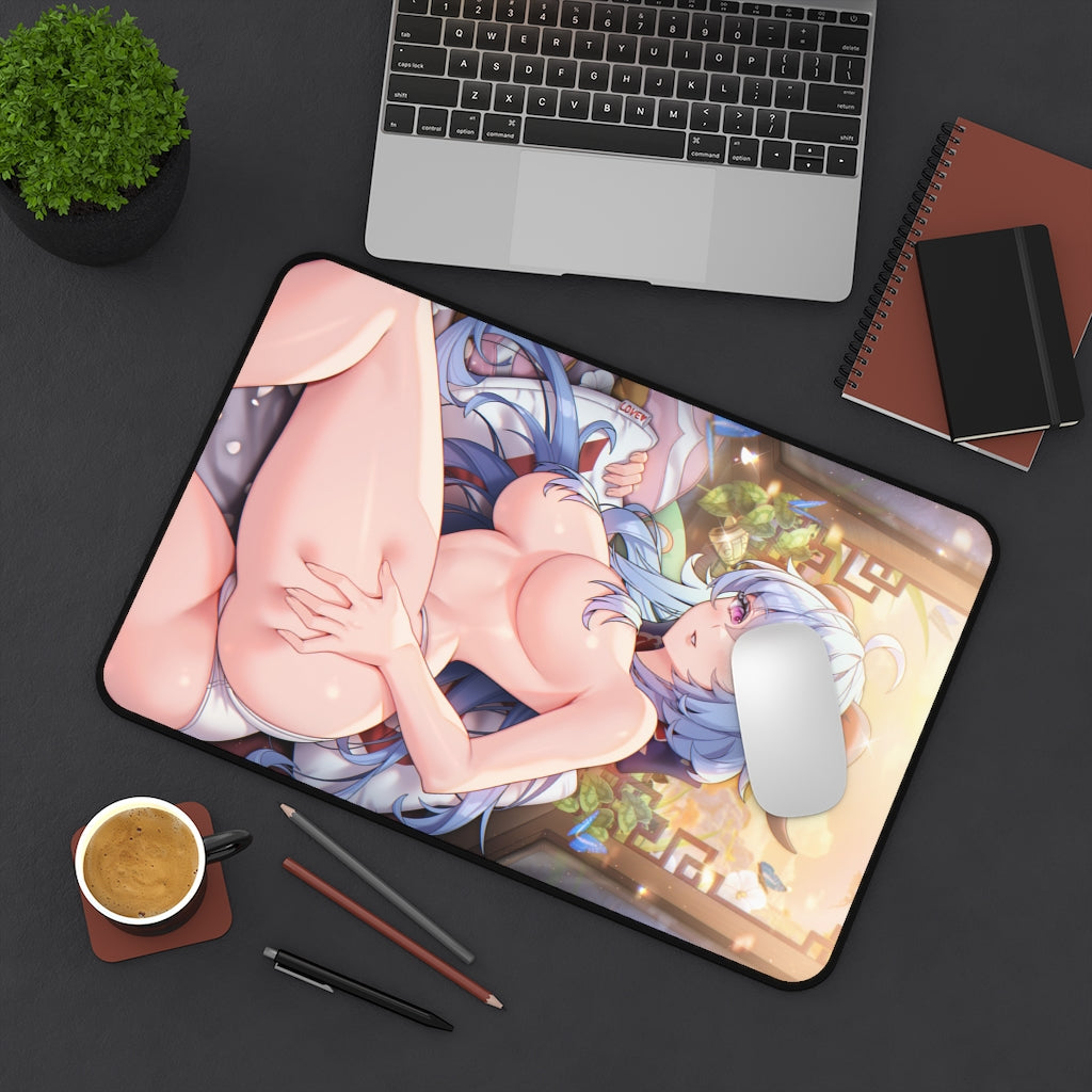 Sexy Nude Ganyu Genshin Impact Desk Mat - Non Slip Mousepad