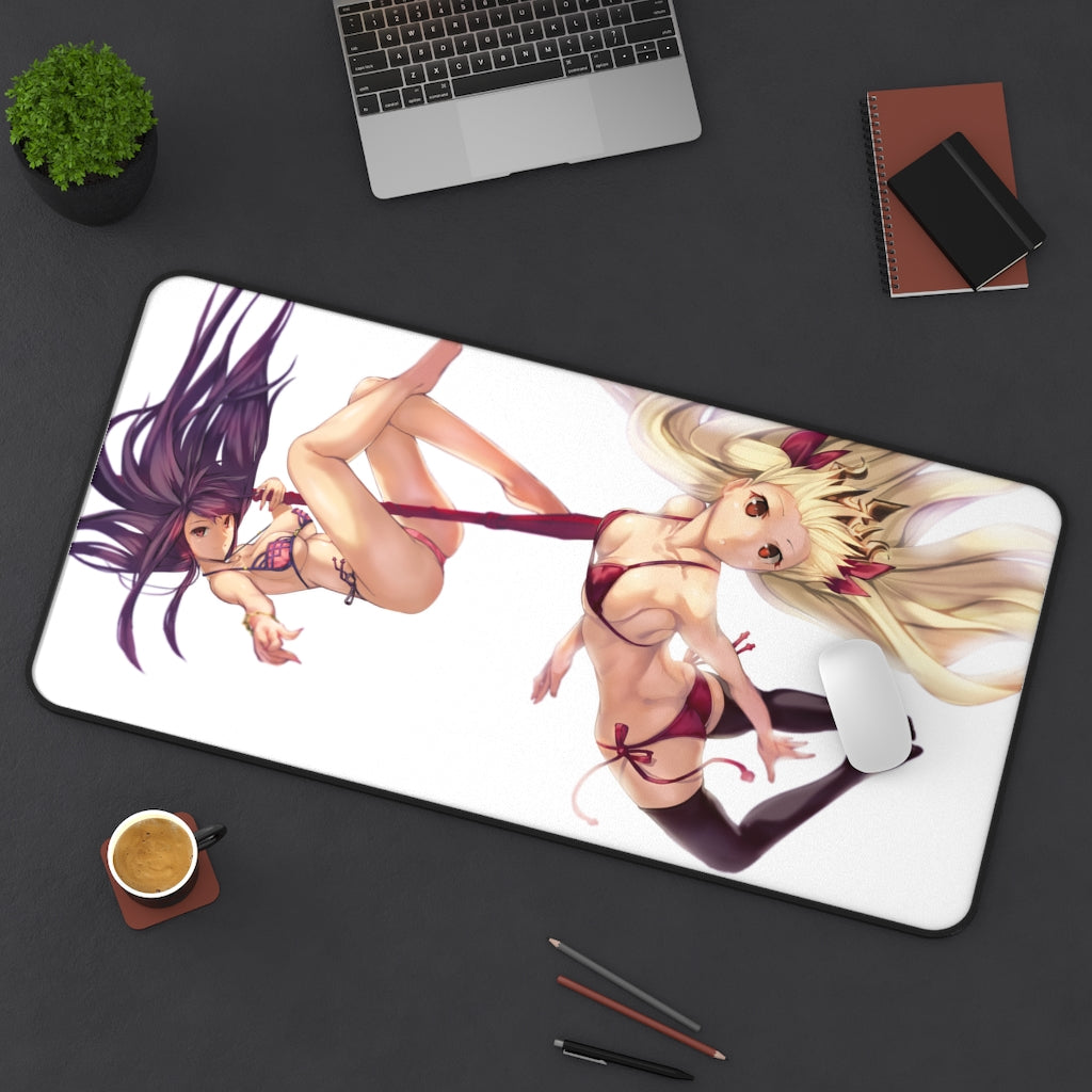 Fate Grand Order Ecchi Mousepad - Bikini Scathach And Ereshkigal Desk Mat - FGO Playmat