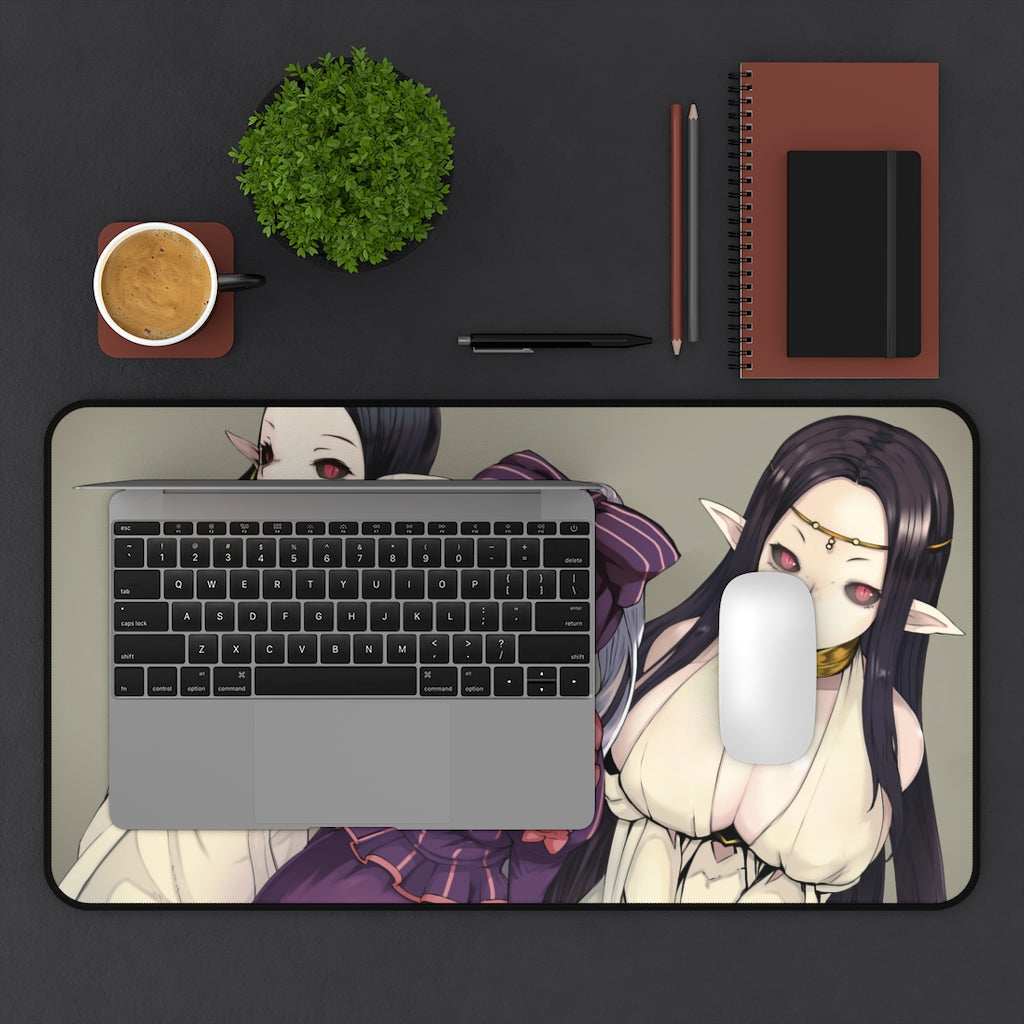 Overlord Shalltear Bloodfallen and Busty Vampire Brides Desk Mat - Non Slip Mousepad