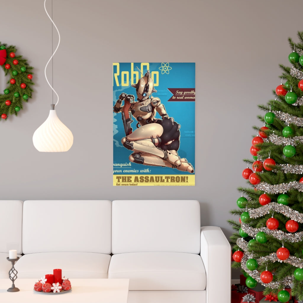 Assaultron Fallout Sexy Poster - Lewd Premium Matte Vertical Poster - Adult Wall Art