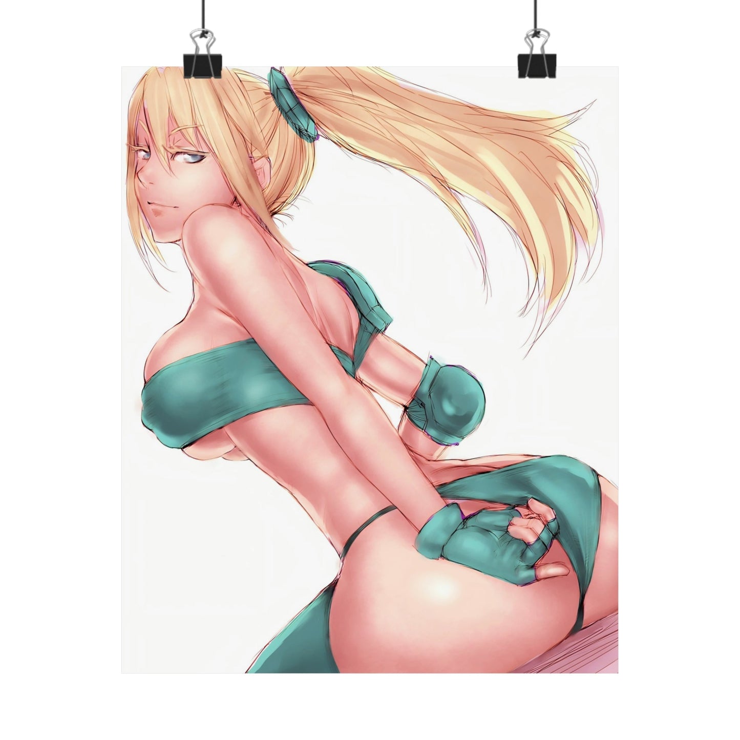 Sexy Samus Aran Metroid Poster - Lewd Premium Matte Vertical Poster - Adult Wall Art