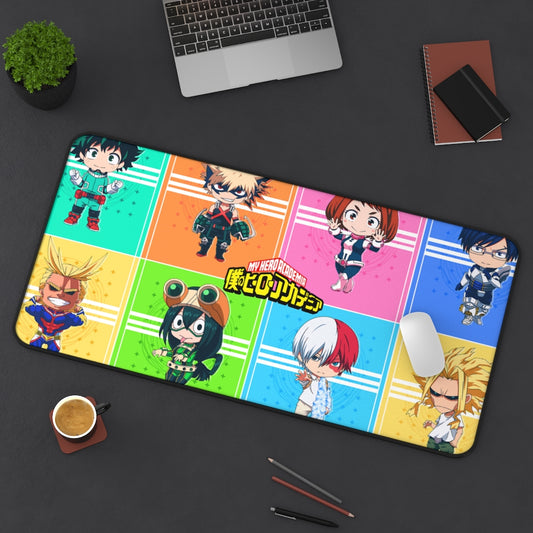 My Hero Academia Mouse Pad / Desk mat - Kawai style - The Mouse Pads Ninja 31" × 15.5" Home Decor