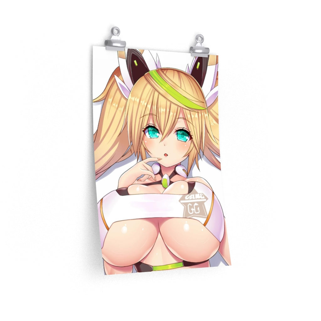 Big Tits Gene Phantasy Star Poster - Lewd Premium Matte Vertical Poster - Adult Wall Art