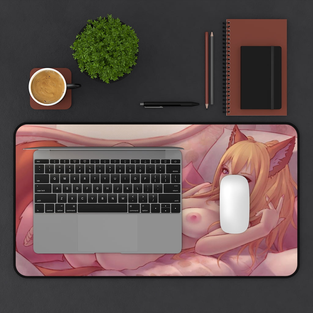 Nude Neko Elin Tera Online Hentai Desk Mat - Non Slip Mousepad