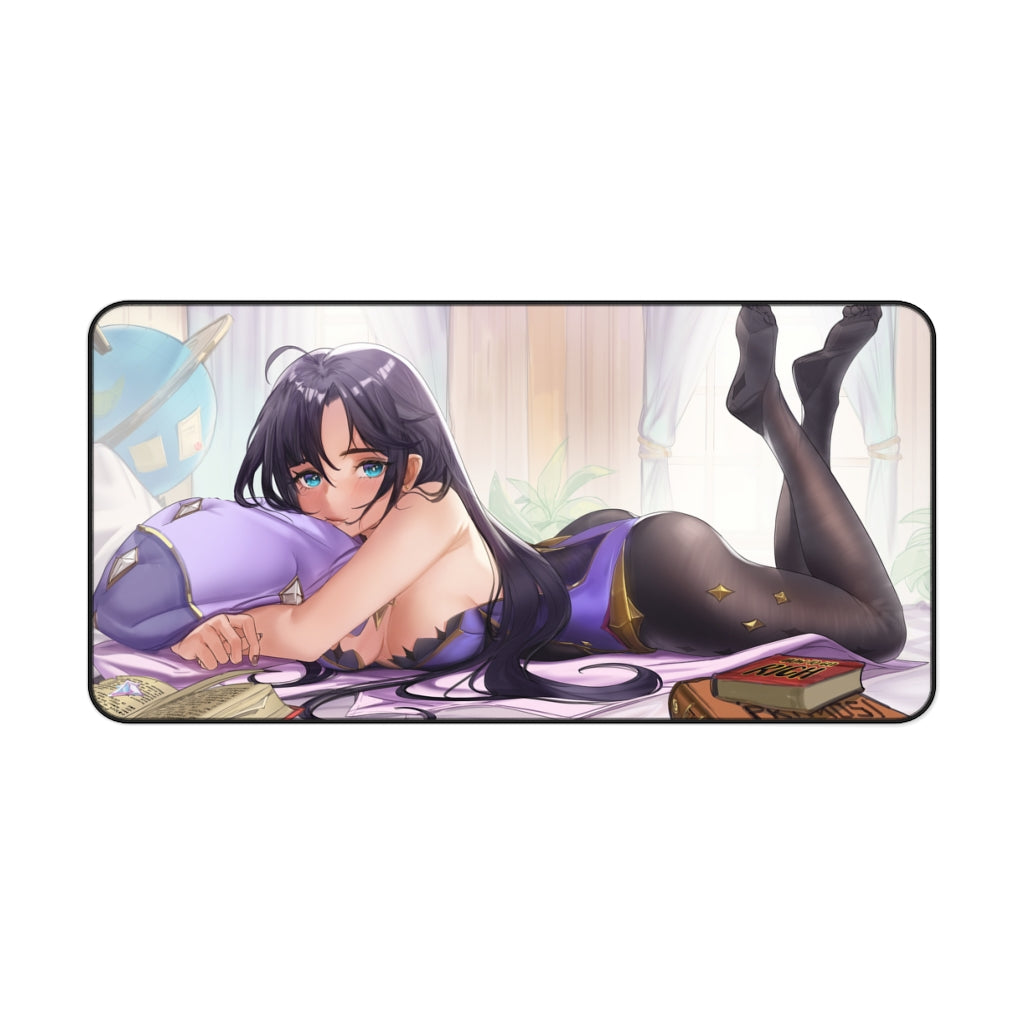 Sexy Mona Waifu Genshin Impact Desk Mat - Non Slip Mousepad