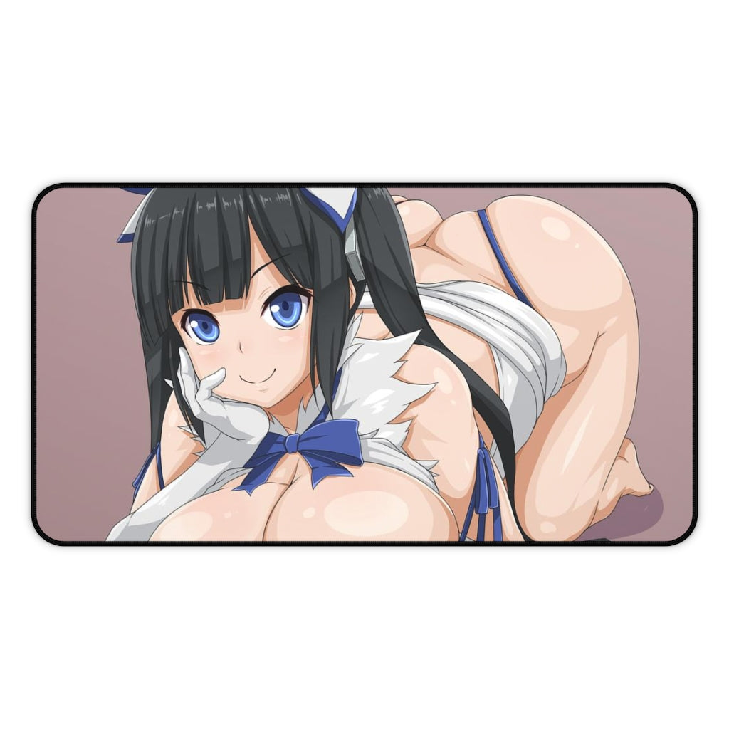 DanMachi Sexy Mousepad - Big Boobs Hestia Anime Desk Mat - Ecchi Playmat - Is It Wrong To Try To Pick Up Girls In A Dungeon