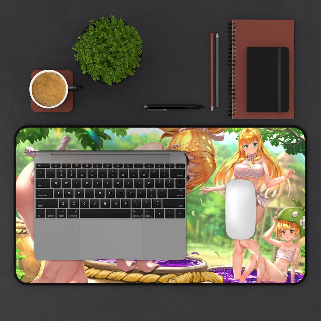 Sexy Kohaku and Ruri Dr Stone Gaming Desk Mat - Anime Mousepad - Sexy Girl Playmat