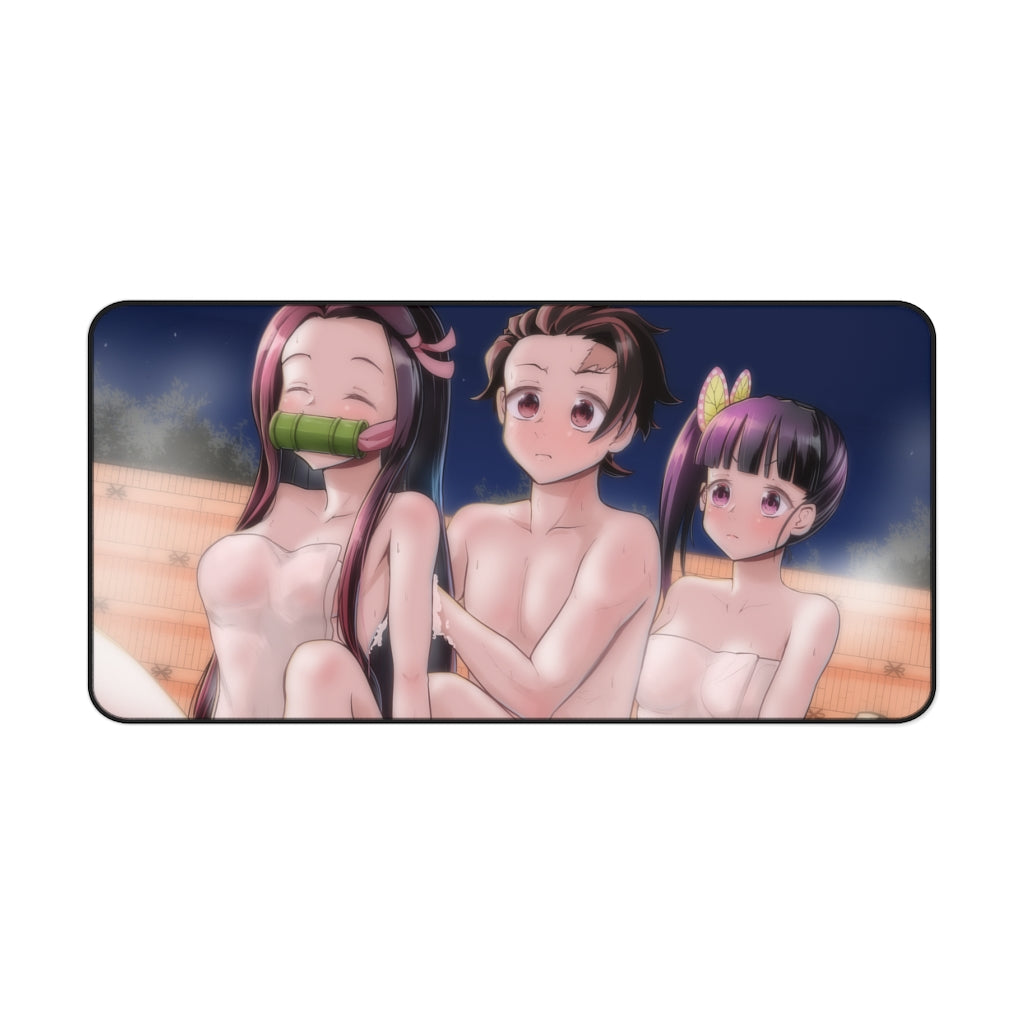 Demon Slayer Onsen Time Desk Mat - Sexy Anime Mousepad - Gaming Playmat