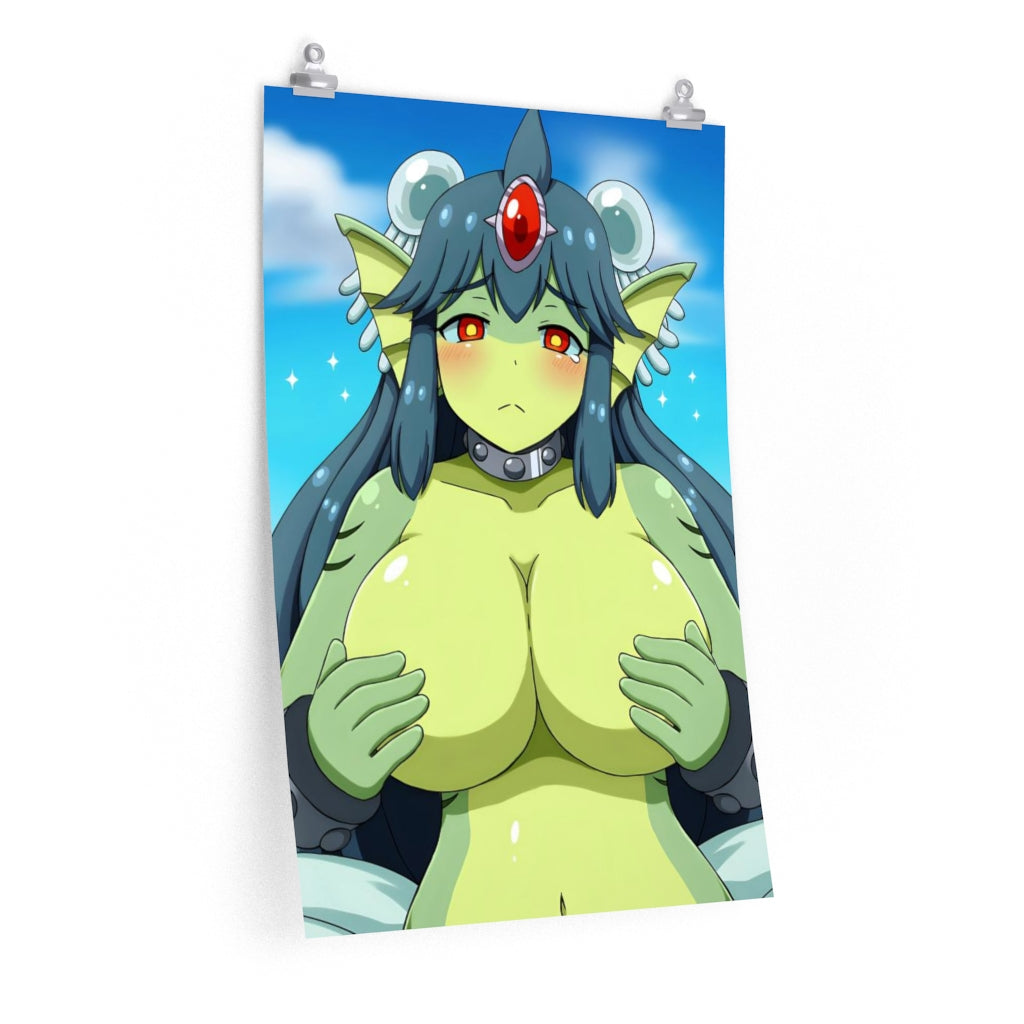 Giga Mermaid Boobs Shantae Ecchi Poster - Lewd Premium Matte Vertical Poster - Adult Wall Art