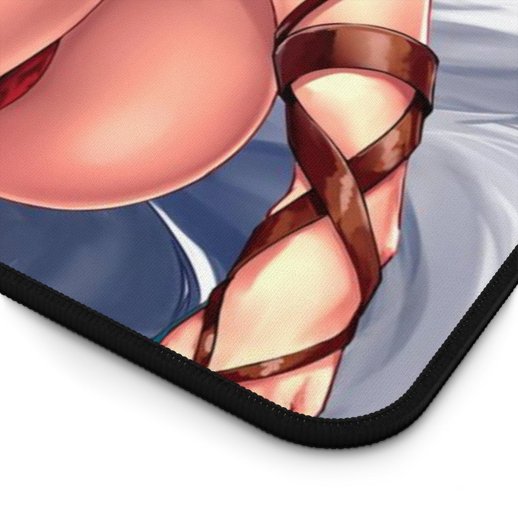 Nine Tailed Fox Ahri Sexy Mousepad - League of Legends Ecchi Desk Mat - LoL Kitsune Playmat