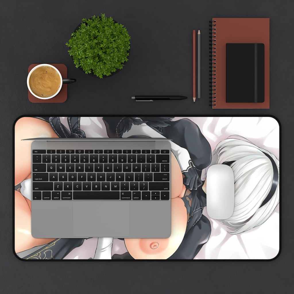 Nier Automata Sexy Mousepad - 2B Nude Girl Boobs Desk Mat - Gaming Playmat