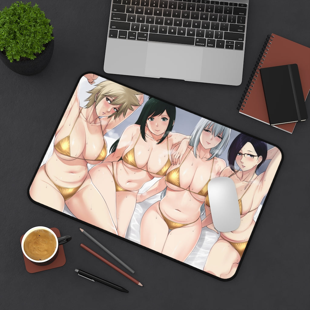 My Hero Academia Milf Bikini Gang Anime Mousepad - Large Desk Mat - Ecchi Mouse Pad - MTG Playmat