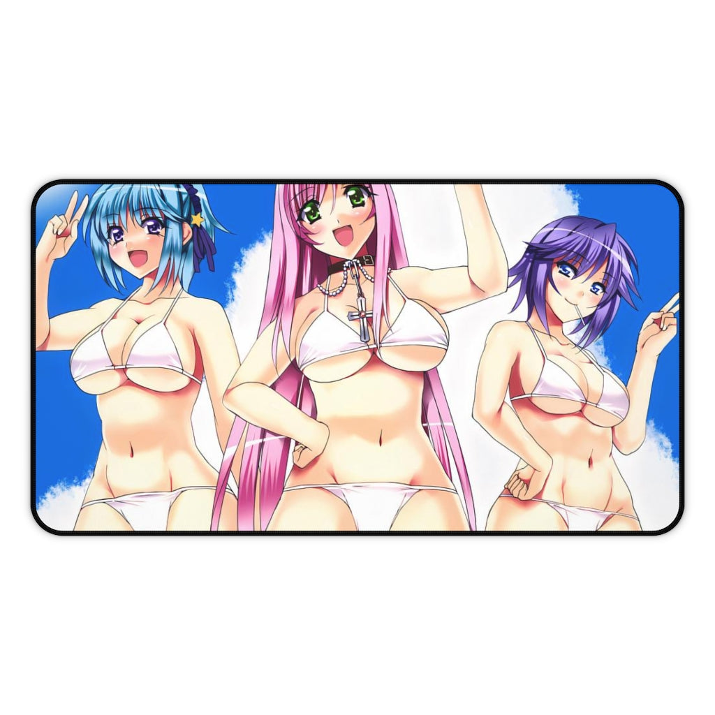 Rosario + Vampire Sexy Bikini Waifus Desk Mat - Non Slip Mousepad