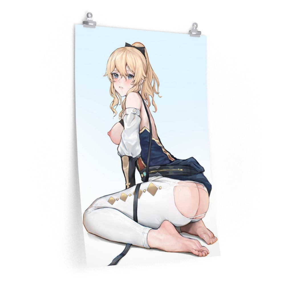 Nude Butt Jean Genshin Impact Hentai Poster - Lewd Premium Matte Vertical Poster - Adult Wall Art