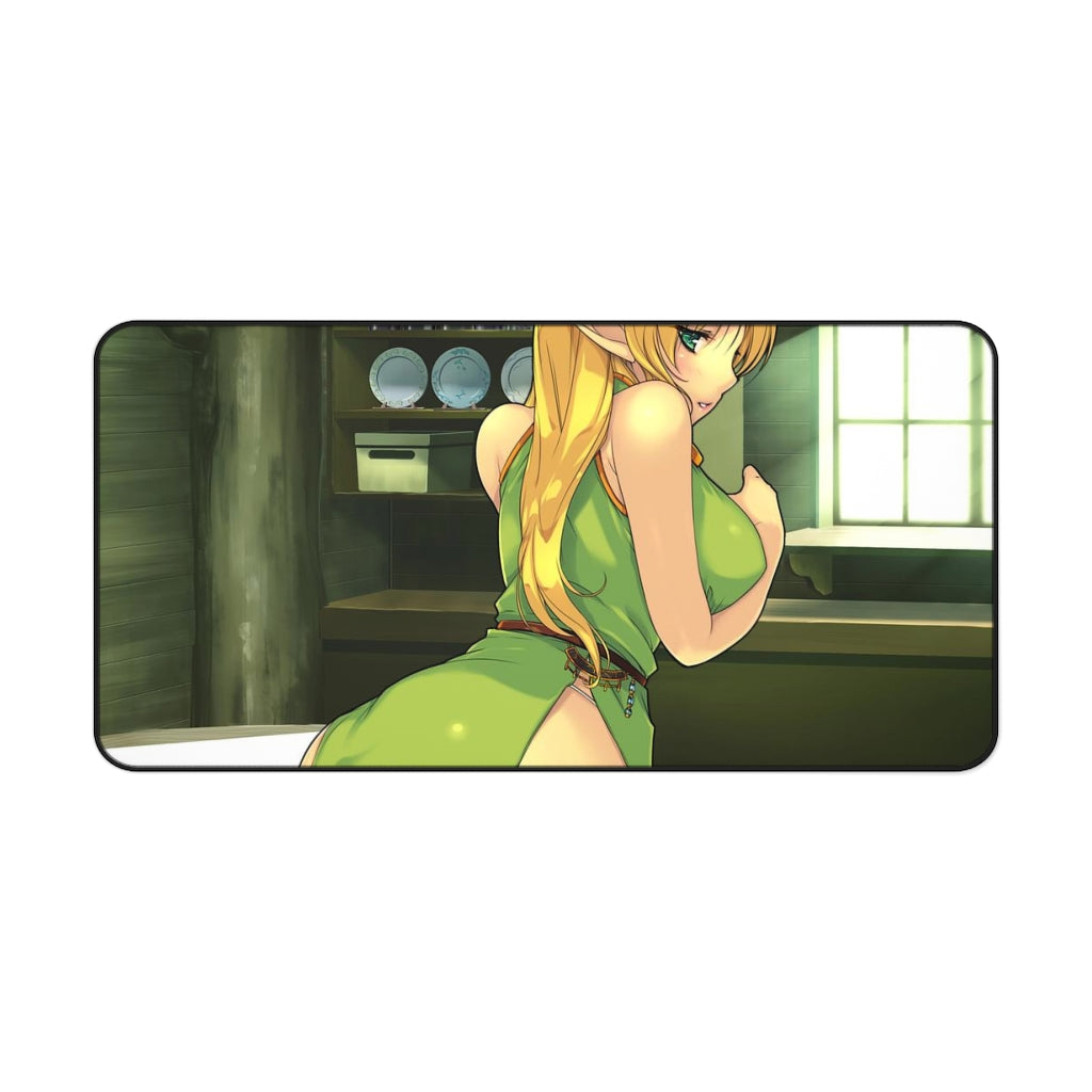 Record Of Lodoss War Sexy Mousepad - Deedlit Desk Mat - Ecchi Playmat