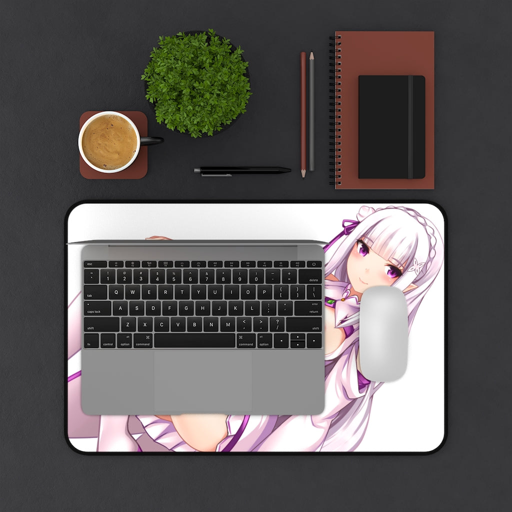 Re Zero Sexy Mousepad - Nude Anime Tits Emilia Desk Mat - Ecchi Playmat