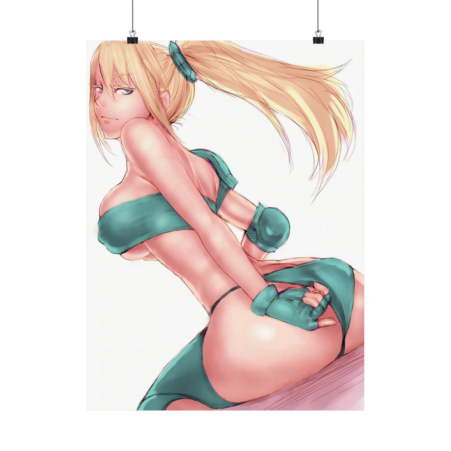 Sexy Samus Aran Metroid Poster - Lewd Premium Matte Vertical Poster - Adult Wall Art