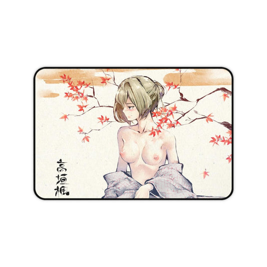 Ukiyo-e Kaede Takagaki Nude Boobs Idolmaster Cinderella Girls Desk Mat - Non Slip Sexy Mousepad