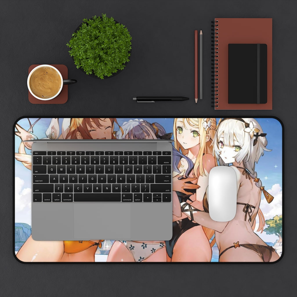 Atelier Ryza Sexy Mousepad - Bikini Waifus Desk Mat - Ecchi Gaming Playmat