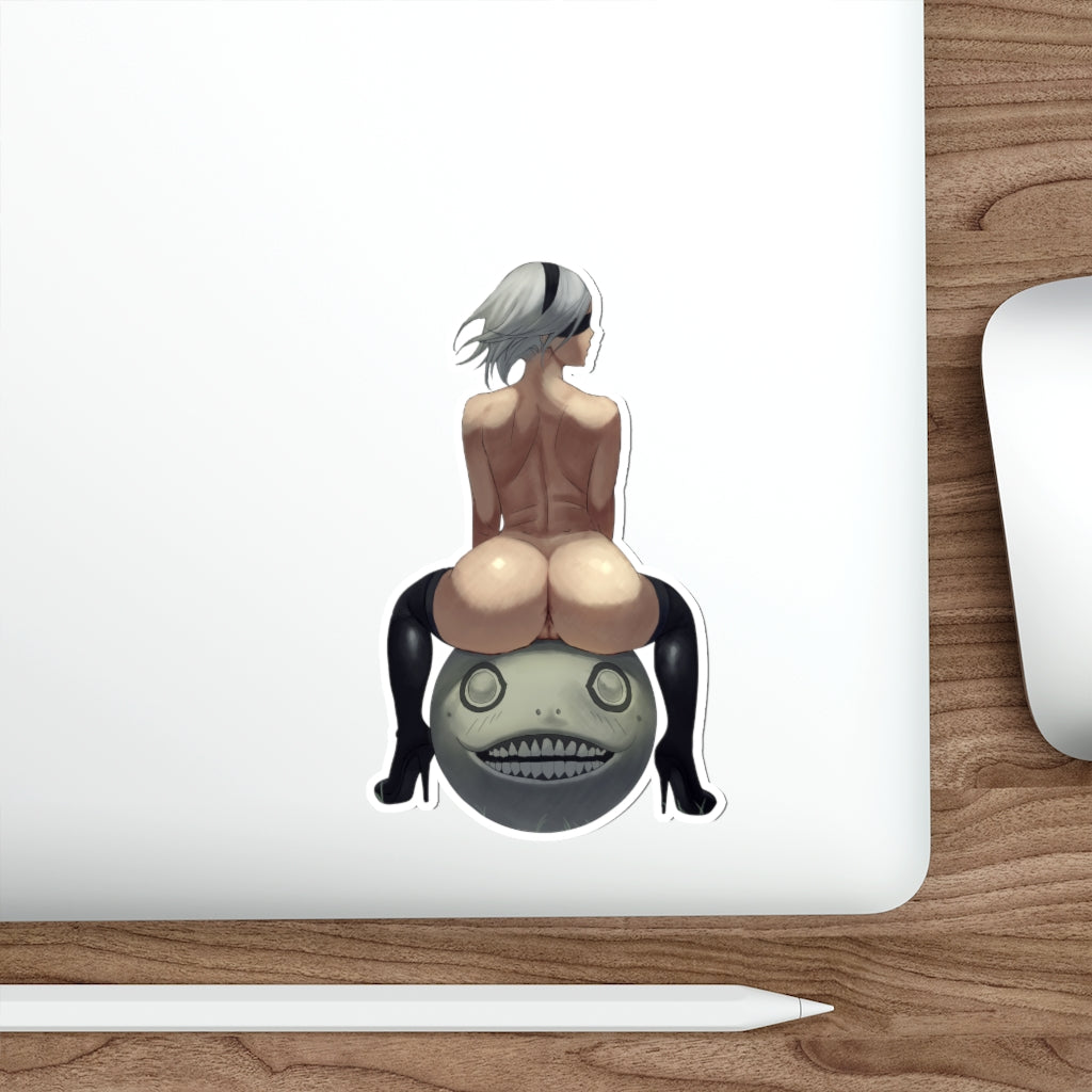 Nier Automata Hentai Nude 2B Emil Waterproof Sticker - Ecchi Vinyl Decal