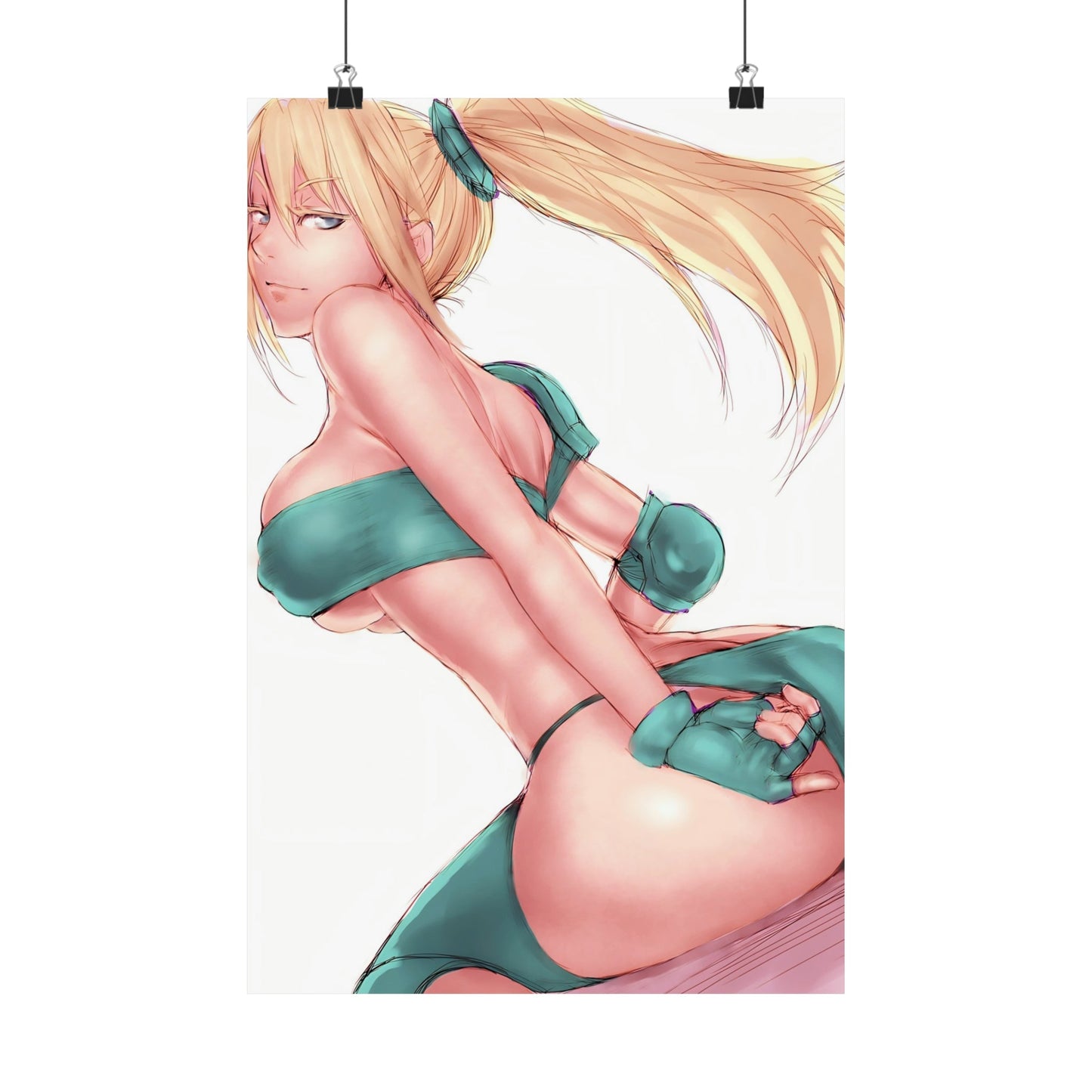 Sexy Samus Aran Metroid Poster - Lewd Premium Matte Vertical Poster - Adult Wall Art