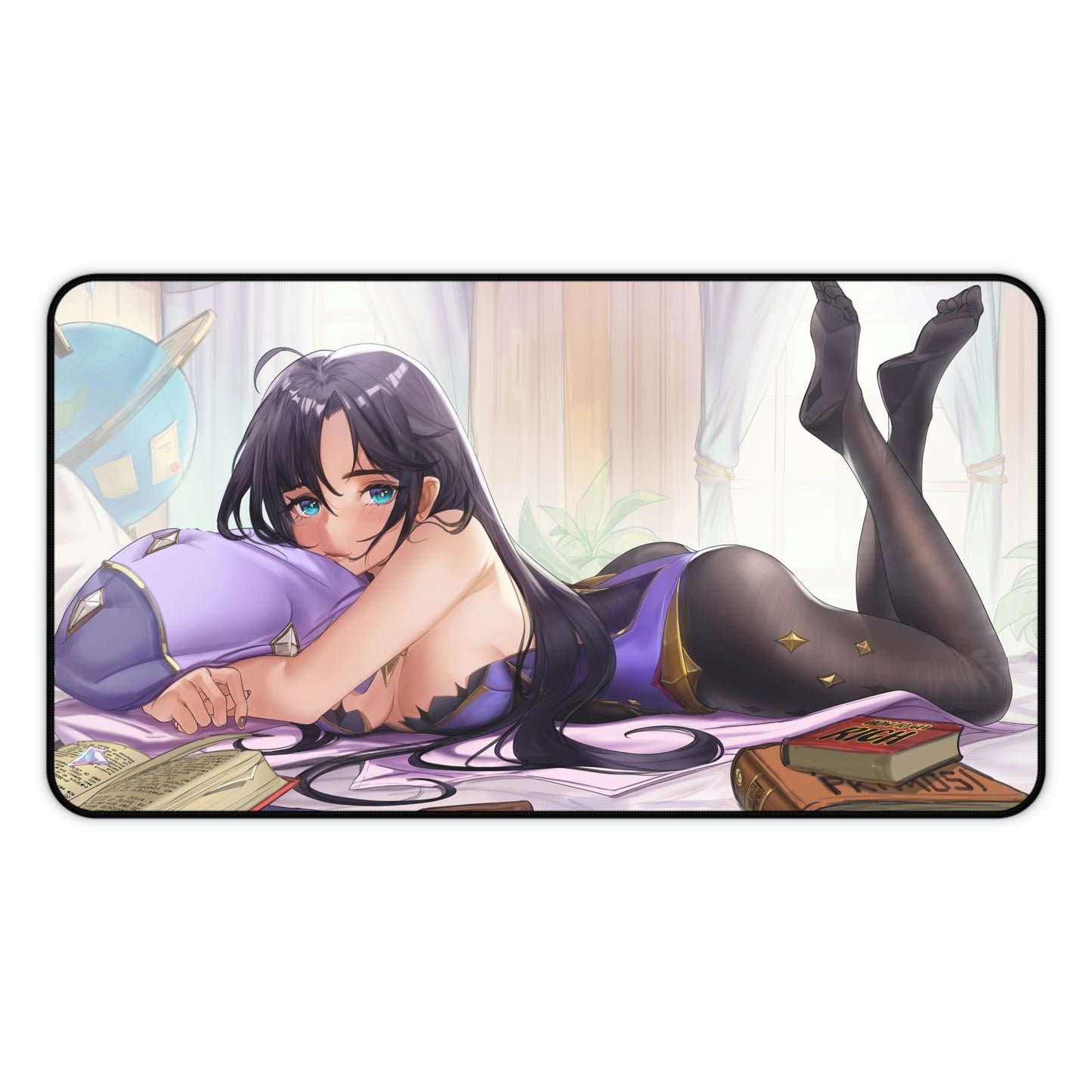 Sexy Mona Waifu Genshin Impact Desk Mat - Non Slip Mousepad