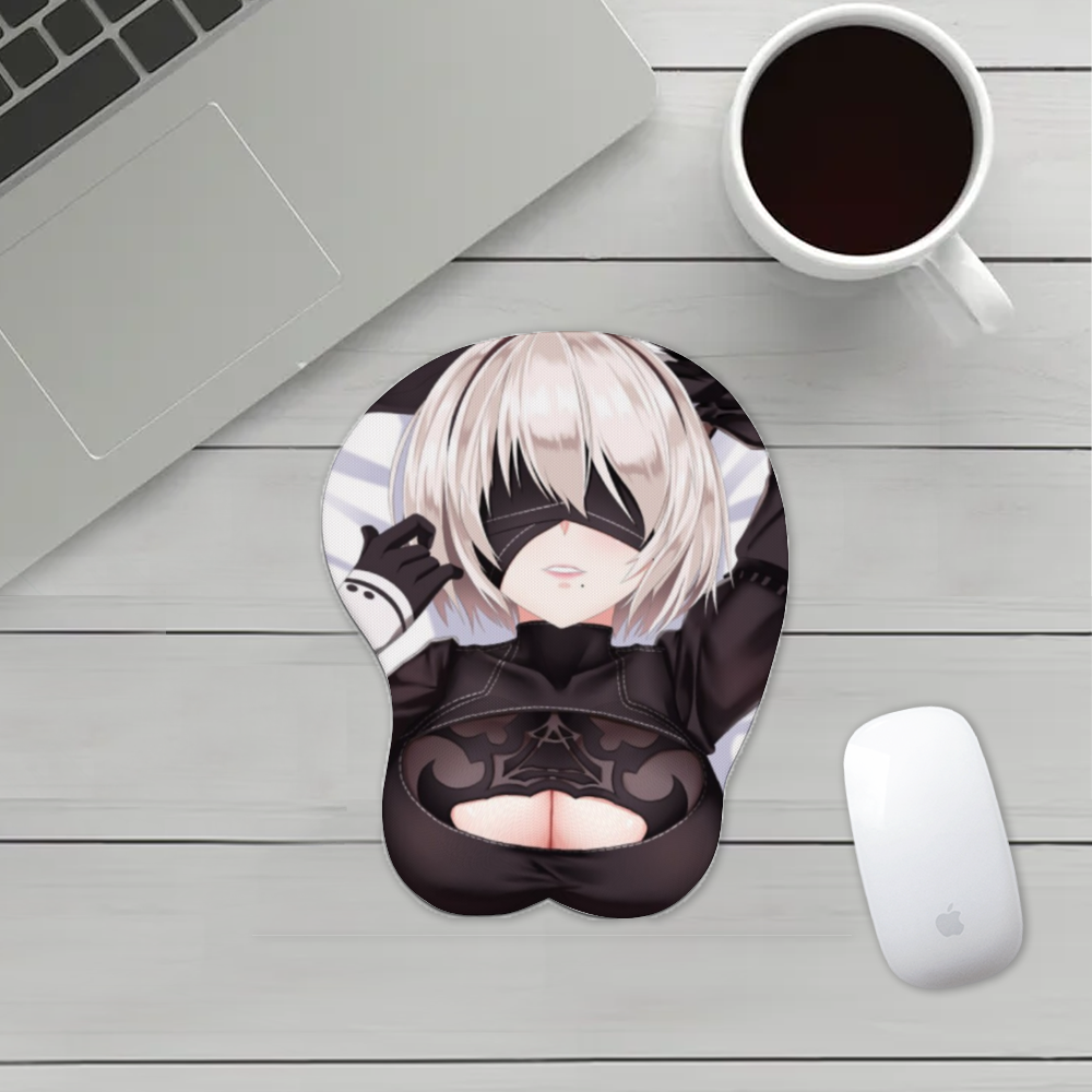 3D Silicone Mousepad | Oppai Mouse Pad | Silicone chest  mousepad