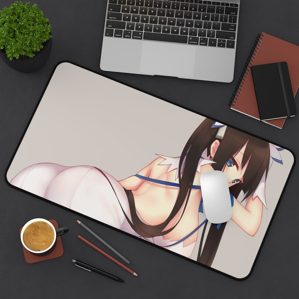 Danmachi Sexy Mousepad - Thick Hestia Anime Desk Mat - Ecchi Playmat - Is It Wrong To Try To Pick Up Girls In A Dungeon