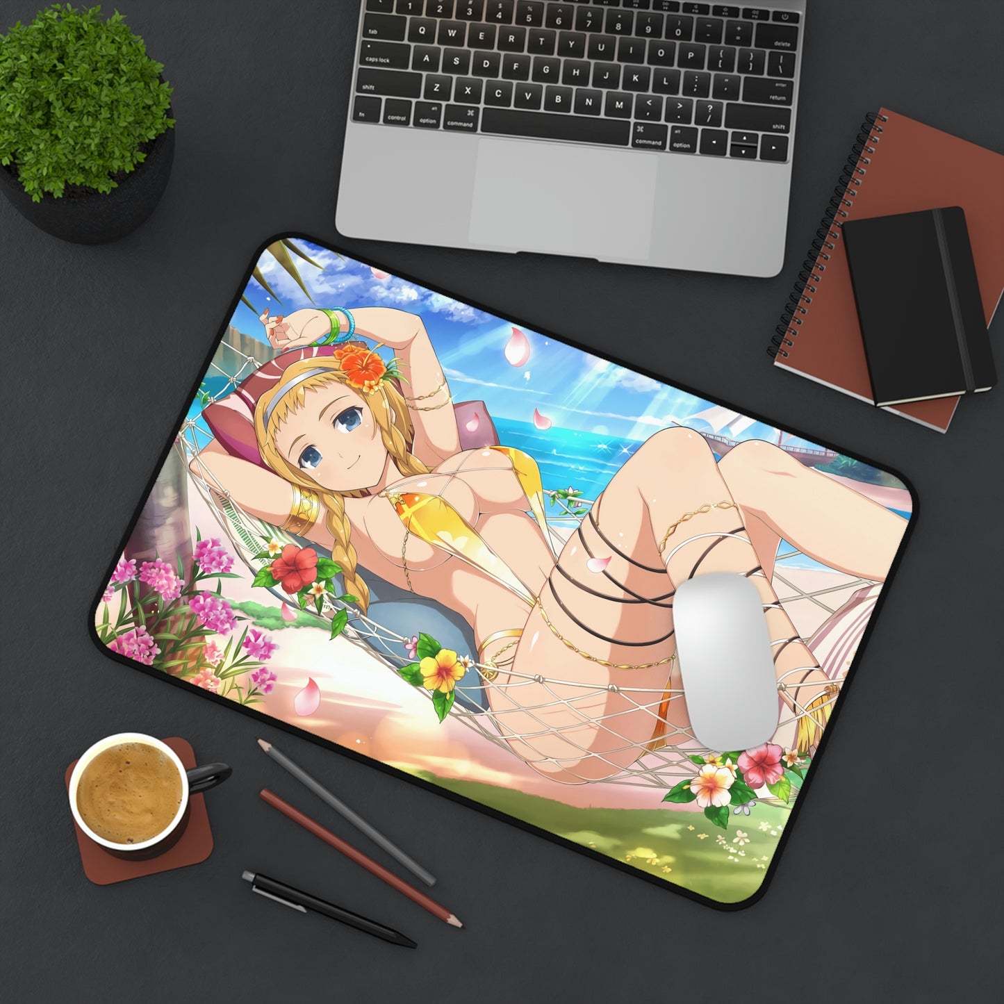 Sexy Leina Queen's Blade Desk Mat - Non Slip Gaming Mousepad