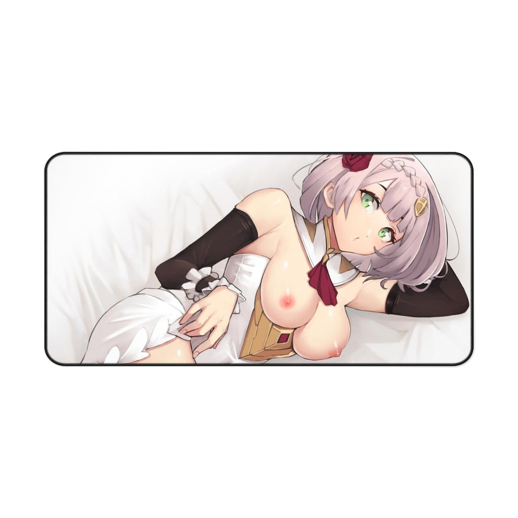 Nude Tits Noelle Genshin Impact Desk Mat - Non Slip Mousepad