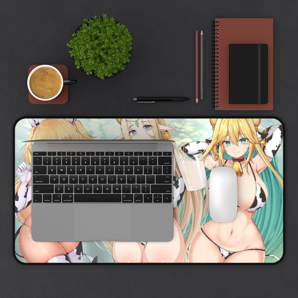 Last Origin Sexy Mousepad - Hot Cow Girl Waifus Desk Mat - Ecchi Adult Playmat