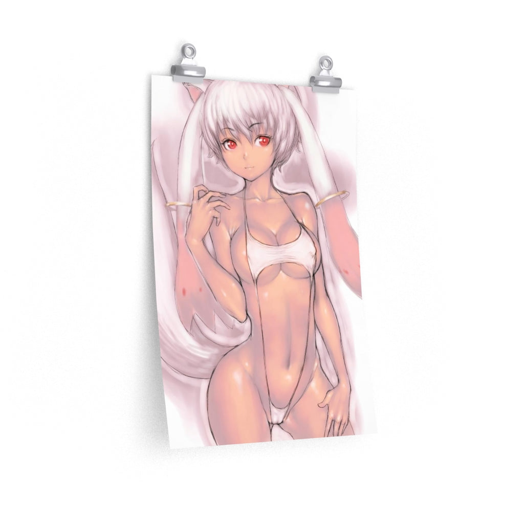 Kyubey Mahou Shoujo Madoka Magica Poster - Lewd Premium Matte Vertical Poster - Adult Wall Art