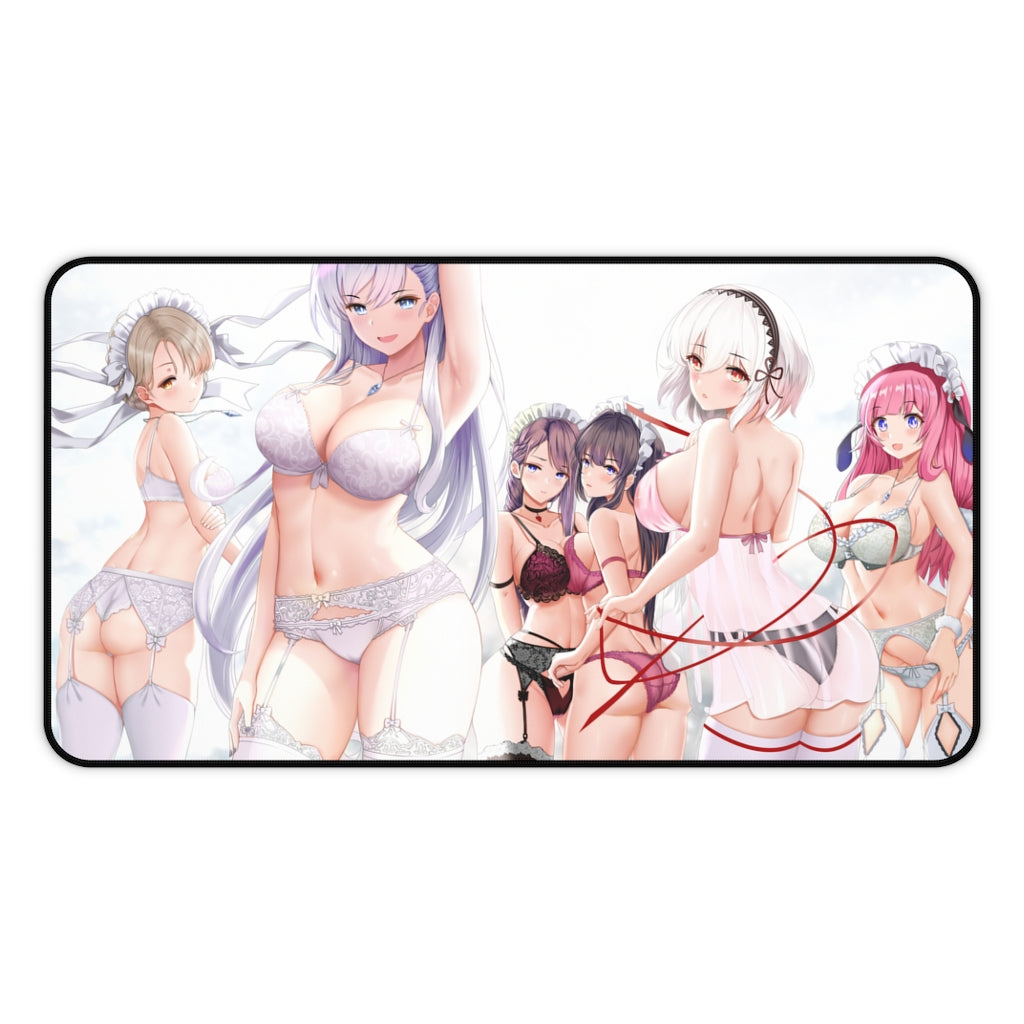 Large Anime Ecchi Desk Mat | Lingerie | Big Gaming Mousepad - MTG Playmat