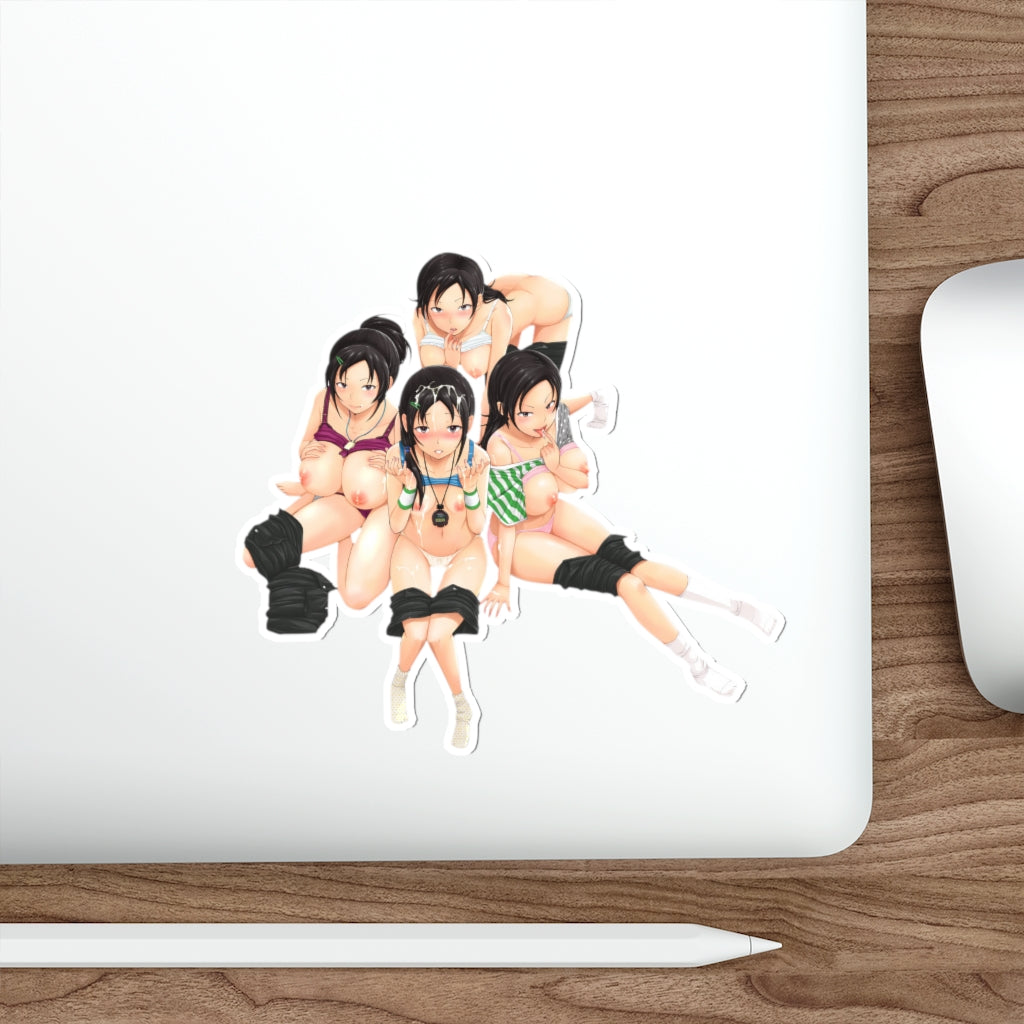 Idolmaster Hentai Nude Trainers Waterproof Sticker - Ecchi Vinyl Decal