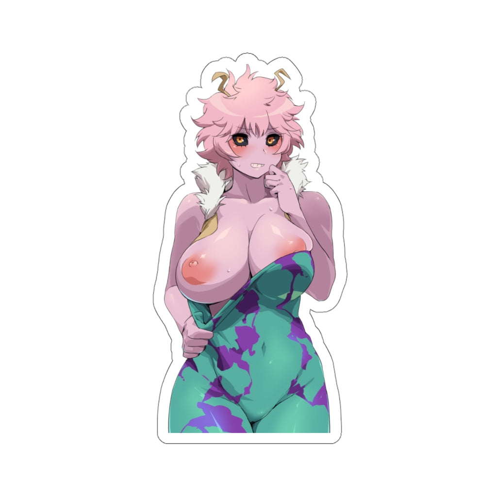 Mina Ashido Boobs Reveal Waterproof Sticker - Ecchi Anime My Hero Academia Vinyl Car Decal