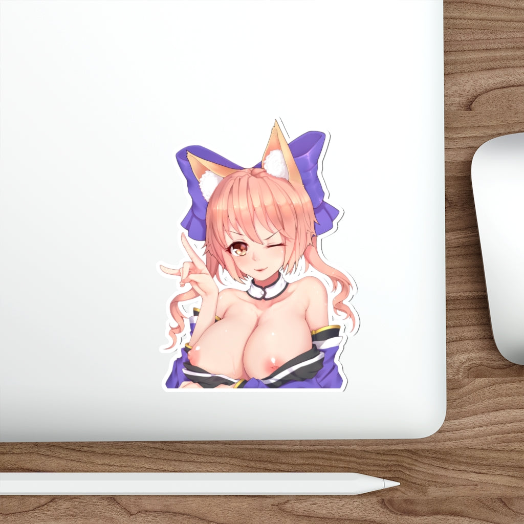 Fate Stay Night Topless Kimono Tamamo No Mae Waterproof Sticker - Ecchi Vinyl Decal