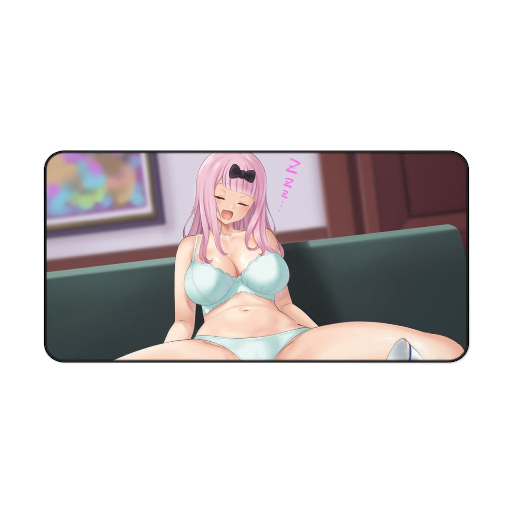 Fujiwara Chika Kaguya-sama Love is War Sexy Lingerie Desk Mat - Non Slip Mousepad