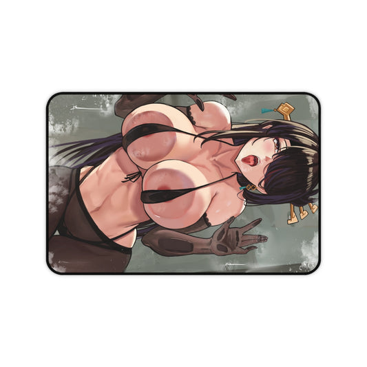 Beidou Genshin Impact Boobs Press Desk Mat - Non Slip Mousepad