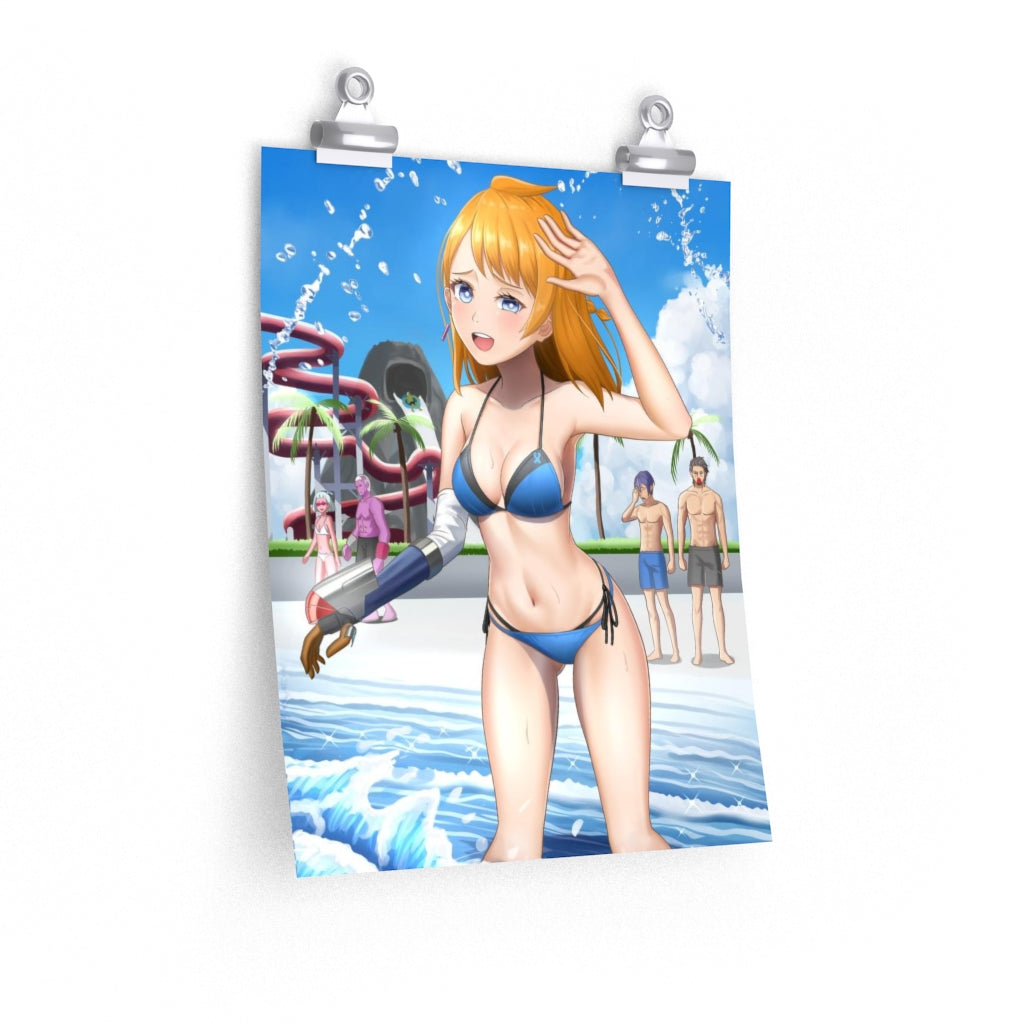 Natsume Bikini Decadence Poster - Lewd Premium Matte Vertical Poster - Adult Wall Art