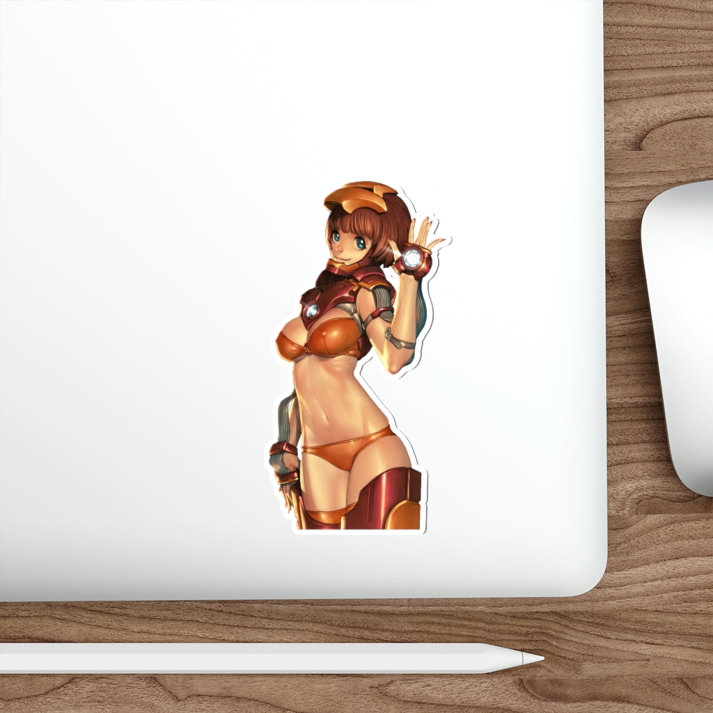 Iron Man Gender Swap Waterproof Sticker - Ecchi Vinyl Decal