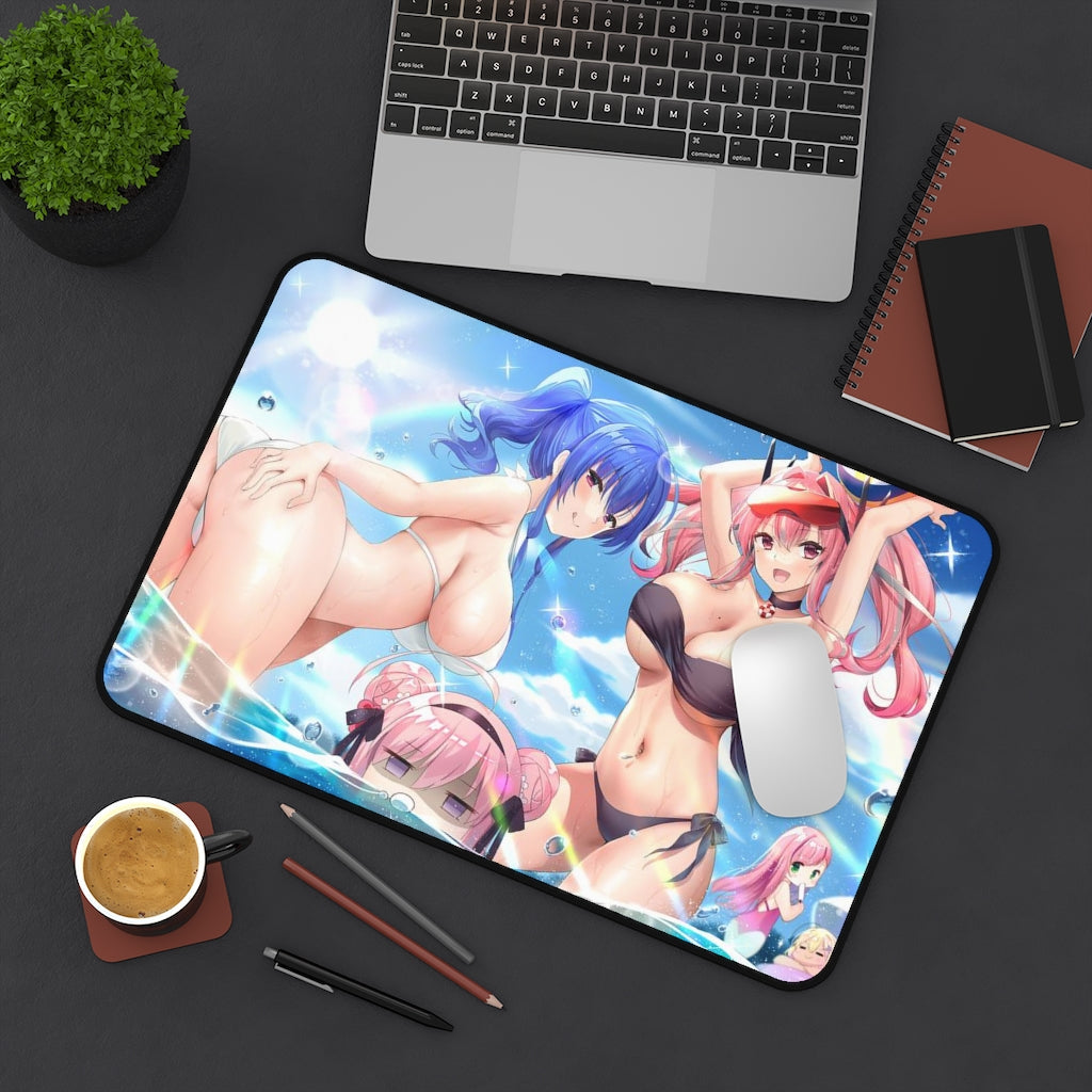 Azur Lane Sexy Girls Mousepad - St Louis And Bremerton Large Desk Mat - Ecchi Mouse Pad