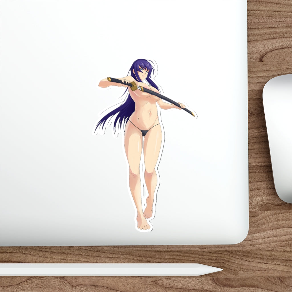 Highschool of the Dead Saeko Busujima Sexy Katana Waterproof Sticker - Ecchi Vinyl Decal